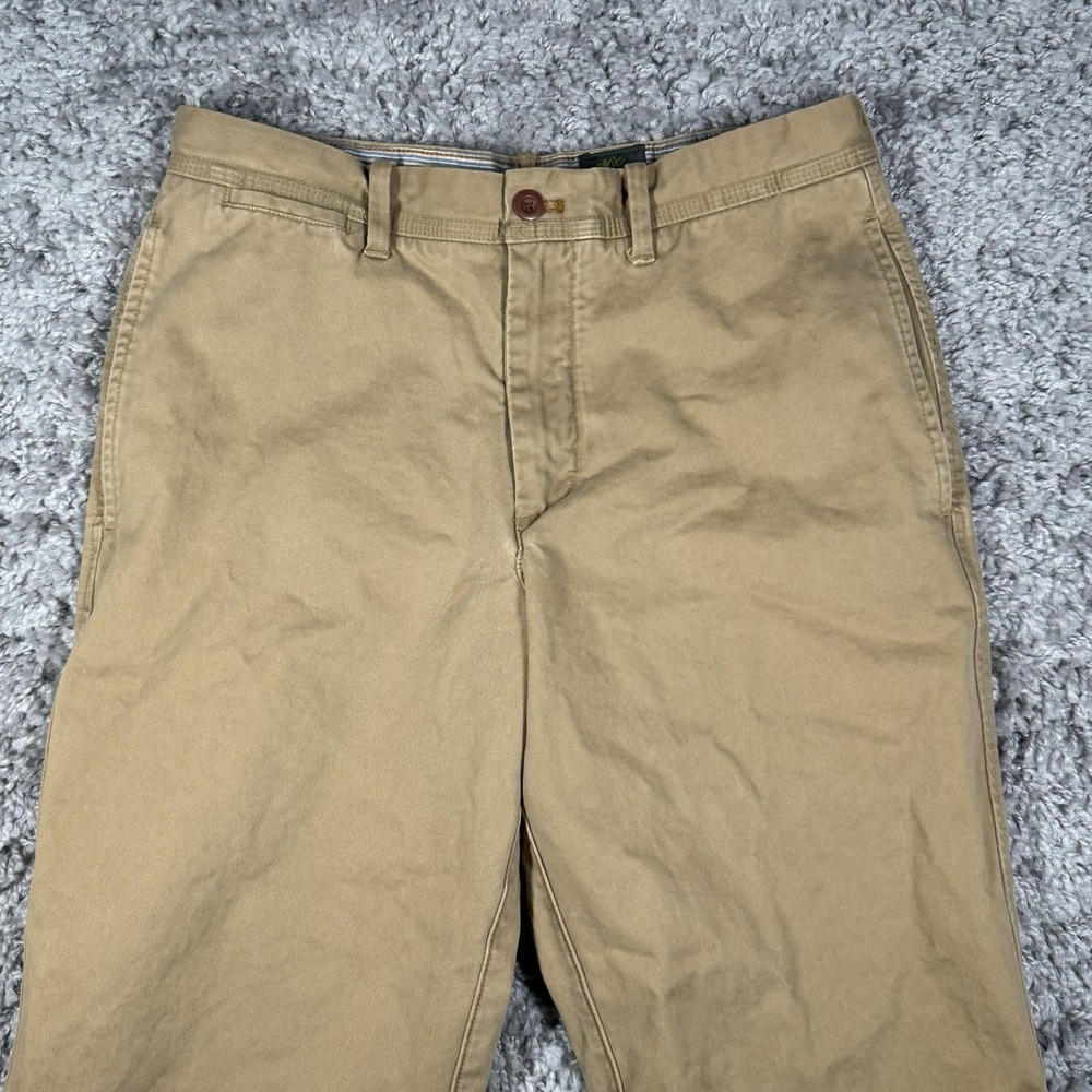 Timberland Pants Men's 32x30 Khaki Chino Flat Front Straight Fit Organic Cotton - Picture 3 of 14
